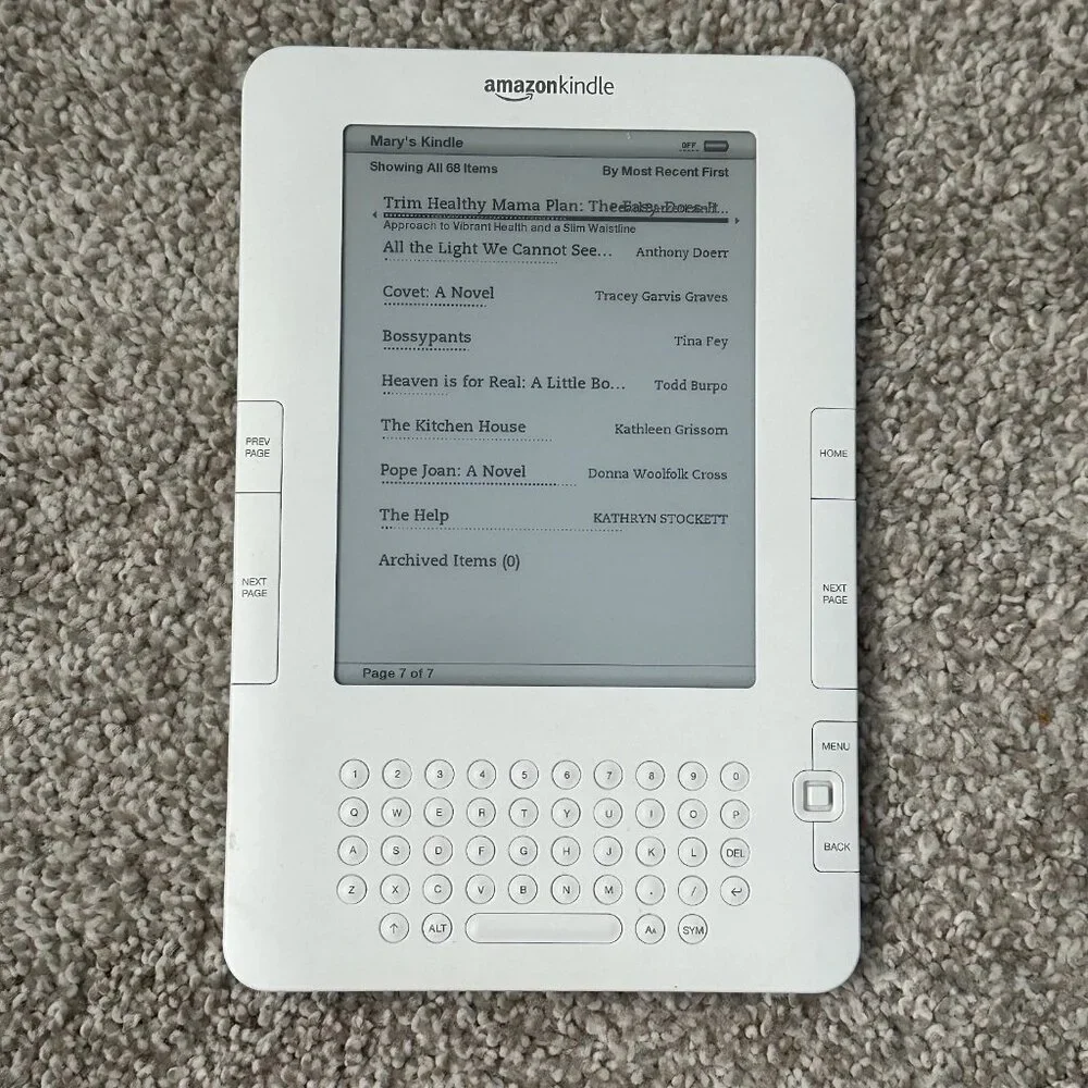 amazon kindle 2nd gen model d00701 📚 2gb